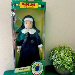 Vintage in original box Madeline and friends Miss Clavel posable doll